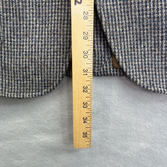 Pendleton Woolen Mill Tweed Blazer Elbow Patches Brown Wool Sport Coat 42 Long - Picture 7 of 15